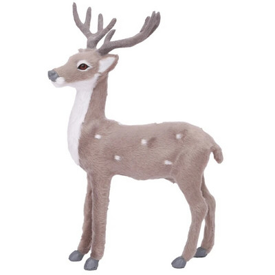 Simulācija Ziemassvētku ziemeļbrieža figūriņa Ziemassvētku aļņa brieža lelles Jaungada mājas dekorēšanai