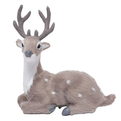 Simulācija Ziemassvētku ziemeļbrieža figūriņa Ziemassvētku aļņa brieža lelles Jaungada mājas dekorēšanai