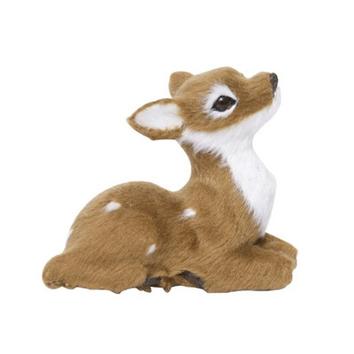 Simulācija Ziemassvētku ziemeļbrieža figūriņa Ziemassvētku aļņa brieža lelles Jaungada mājas dekorēšanai