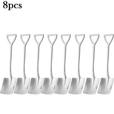 1/4/8/Pcs Κουτάλια φτυαριού από ανοξείδωτο ατσάλι Κουταλάκια δημιουργικού καφέ για επιδόρπιο παγωτού Σετ μαχαιροπήρουνων επιτραπέζιων σκευών