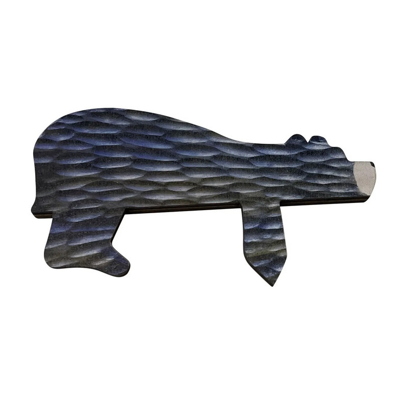 Medinės meškos durų viršutinės durelės skulptūra jūsų kampe Kūrybinė statula Namų menas Sienų dekoras Derva figūrėlė Ornamentas Pasididžiavimas Ornamentas