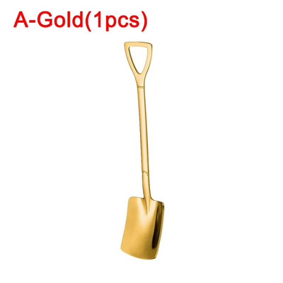 4/1 gab. Nerūsējošā tērauda kafijas karotes lāpstiņas formas deserts saldējuma karote augļu karote maisīšanas karote mājas virtuves restorānam