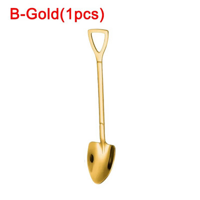 4/1 gab. Nerūsējošā tērauda kafijas karotes lāpstiņas formas deserts saldējuma karote augļu karote maisīšanas karote mājas virtuves restorānam