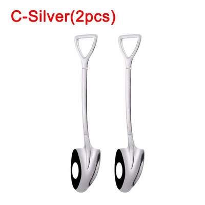 4/1 gab. Nerūsējošā tērauda kafijas karotes lāpstiņas formas deserts saldējuma karote augļu karote maisīšanas karote mājas virtuves restorānam