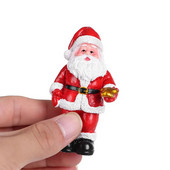 Mikro ainava sūnas terārijs pasaku dārza dekors Ziemassvētku miniatūras figūriņas Ziemassvētku eglīte Ziemassvētku vecītis sniegavīri Lācis