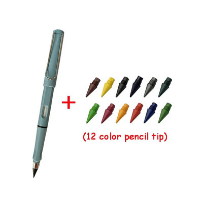 10/13gab Jaunas tehnoloģijas 12 krāsu mūžīgie zīmuļi bez tintes Kawaii neierobežots zīmuļu skola bērniem mākslas krāsu skiču gleznu rakstāmpiederumi