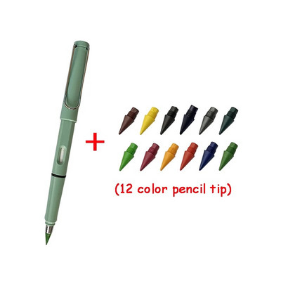 10/13gab Jaunas tehnoloģijas 12 krāsu mūžīgie zīmuļi bez tintes Kawaii neierobežots zīmuļu skola bērniem mākslas krāsu skiču gleznu rakstāmpiederumi