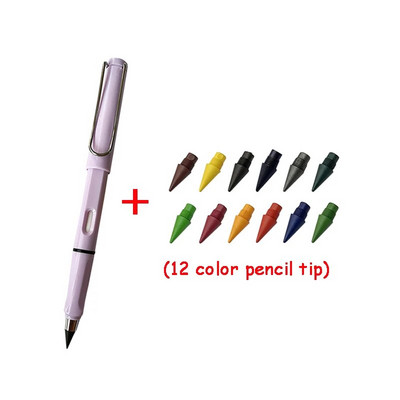 10/13gab Jaunas tehnoloģijas 12 krāsu mūžīgie zīmuļi bez tintes Kawaii neierobežots zīmuļu skola bērniem mākslas krāsu skiču gleznu rakstāmpiederumi