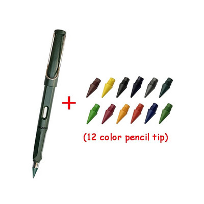 10/13gab Jaunas tehnoloģijas 12 krāsu mūžīgie zīmuļi bez tintes Kawaii neierobežots zīmuļu skola bērniem mākslas krāsu skiču gleznu rakstāmpiederumi