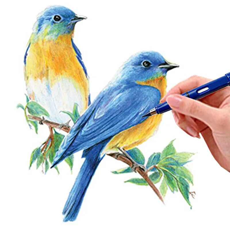 10/13gab Jaunas tehnoloģijas 12 krāsu mūžīgie zīmuļi bez tintes Kawaii neierobežots zīmuļu skola bērniem mākslas krāsu skiču gleznu rakstāmpiederumi