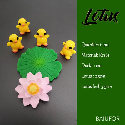 Žuvų miniatiūrų rinkinys Akvariumas Žuvų rezervuaro dekoravimas Pasakų sodas/ mikro samanos peizažas pasidaryk pats Terariumas Varlė Lotoso Lapas Goldfis