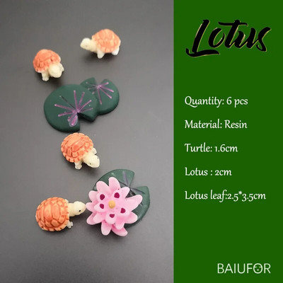 Žuvų miniatiūrų rinkinys Akvariumas Žuvų rezervuaro dekoravimas Pasakų sodas/ mikro samanos peizažas pasidaryk pats Terariumas Varlė Lotoso Lapas Goldfis