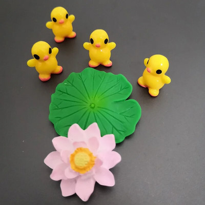 Žuvų miniatiūrų rinkinys Akvariumas Žuvų rezervuaro dekoravimas Pasakų sodas/ mikro samanos peizažas pasidaryk pats Terariumas Varlė Lotoso Lapas Goldfis