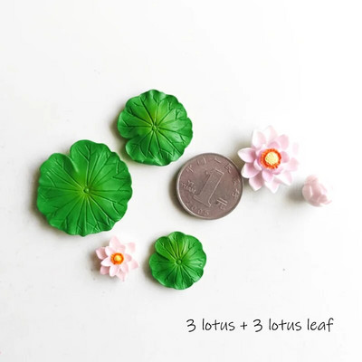 Žuvų miniatiūrų rinkinys Akvariumas Žuvų rezervuaro dekoravimas Pasakų sodas/ mikro samanos peizažas pasidaryk pats Terariumas Varlė Lotoso Lapas Goldfis