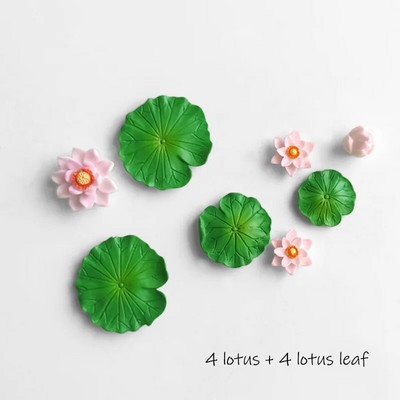 Žuvų miniatiūrų rinkinys Akvariumas Žuvų rezervuaro dekoravimas Pasakų sodas/ mikro samanos peizažas pasidaryk pats Terariumas Varlė Lotoso Lapas Goldfis