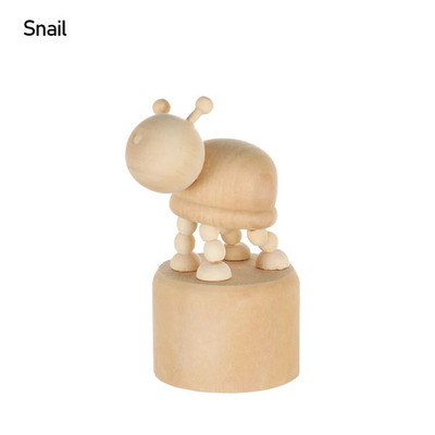 1Gb Koka dzīvnieku rotājumi Mini darbvirsma kustīga lelle fingurine Mājas dekorēšana Amatniecība Rotaļlietas Dāvanas Mājas Grāmatu Plaukts Jautri dekori