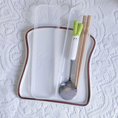 Crtani luk Žlica Vilica Štapići Setovi Pribor za jelo Prijenosno posuđe za ručak Putno posuđe za jelo od nehrđajućeg čelika Kuhinjski pribor