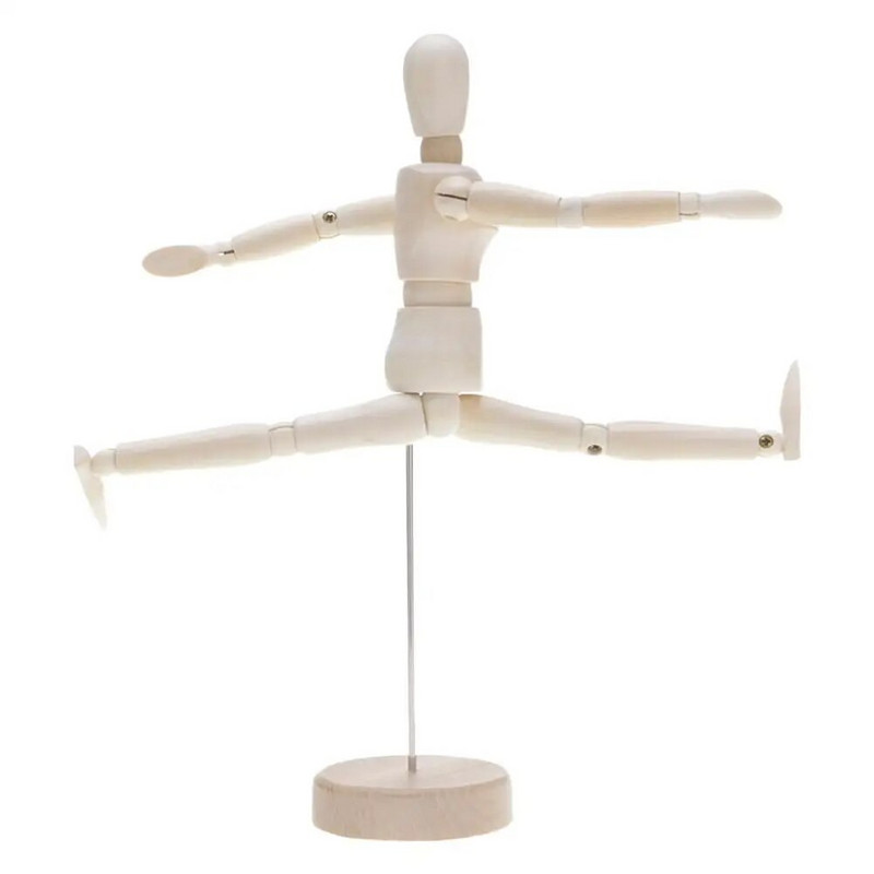 ΝΕΑ κινητά άκρα καλλιτέχνη Ξύλινη φιγούρα ανδρικού παιχνιδιού Μοντέλο μανεκέν Καλλιτεχνικό σκίτσο Σχέδιο φιγούρες παιχνιδιού δράσης