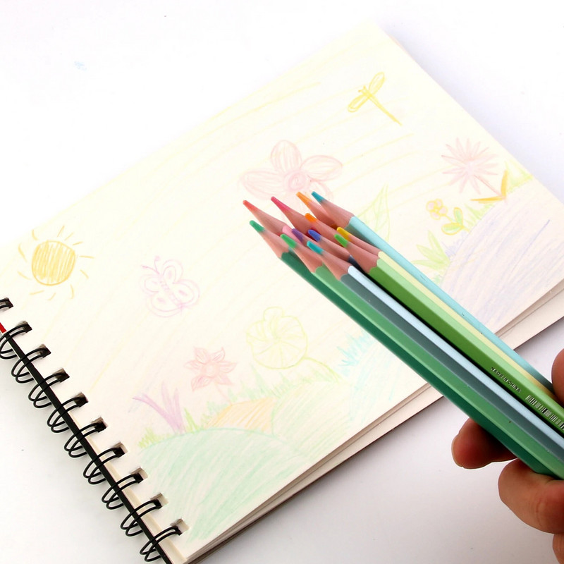 MOTARRO 12vnt Macaron spalvoti pieštukai medinis pieštukas vaikiškas piešimo pieštukas mokyklai biuro rašymo reikmenys raštinės reikmenys