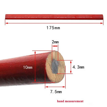10 бр дърводелски молив с дебела сърцевина черна химикалка специална писалка за маркиране Направи си сам с мащаб дърводелски инструмент писалка канцеларска писалка за маркиране