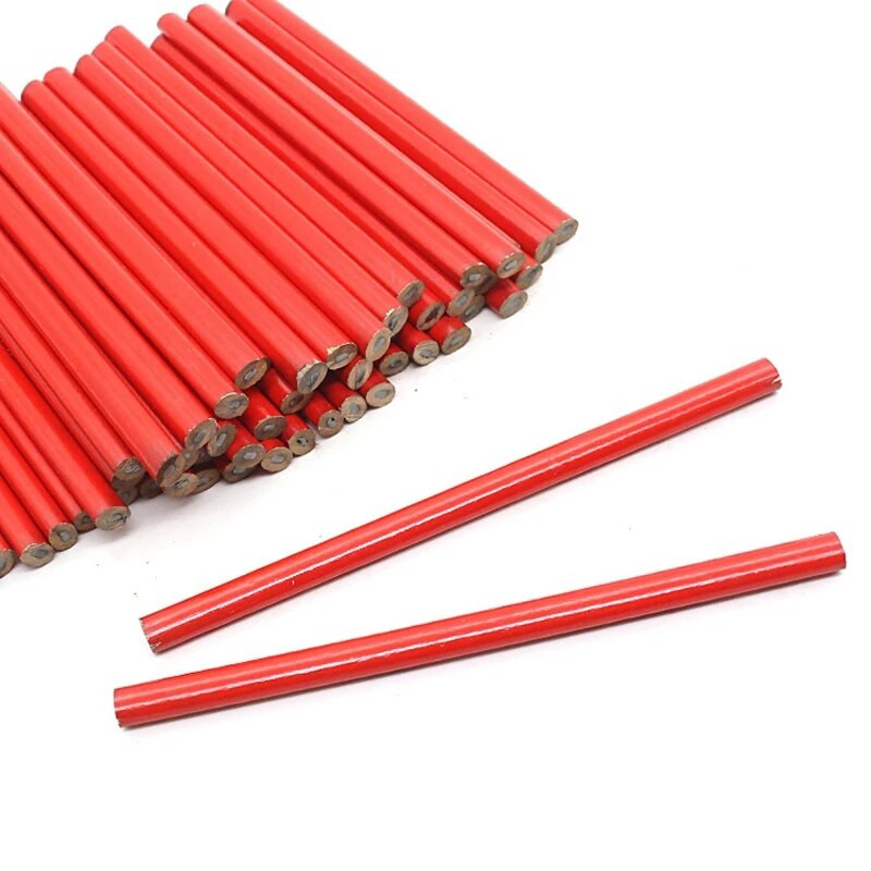 10 vnt dailidės pieštukas storio šerdies juodas rašiklis specialus žymėjimo rašiklis „pasidaryk pats“ su masteliu dailidės įrankio rašiklis raštinės reikmenų žymėjimo rašiklis