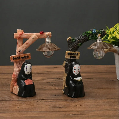 Творчески коледни подаръци за студенти Японски хранителни стоки Chihiro Kaonashi орнаменти нощна лампа смола
