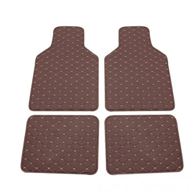 Car Floor Mats, Universal Waterproof, Front And Rear Complete Set Of Carpets, Leather Interior, Dirt Resistant And Anti Slip