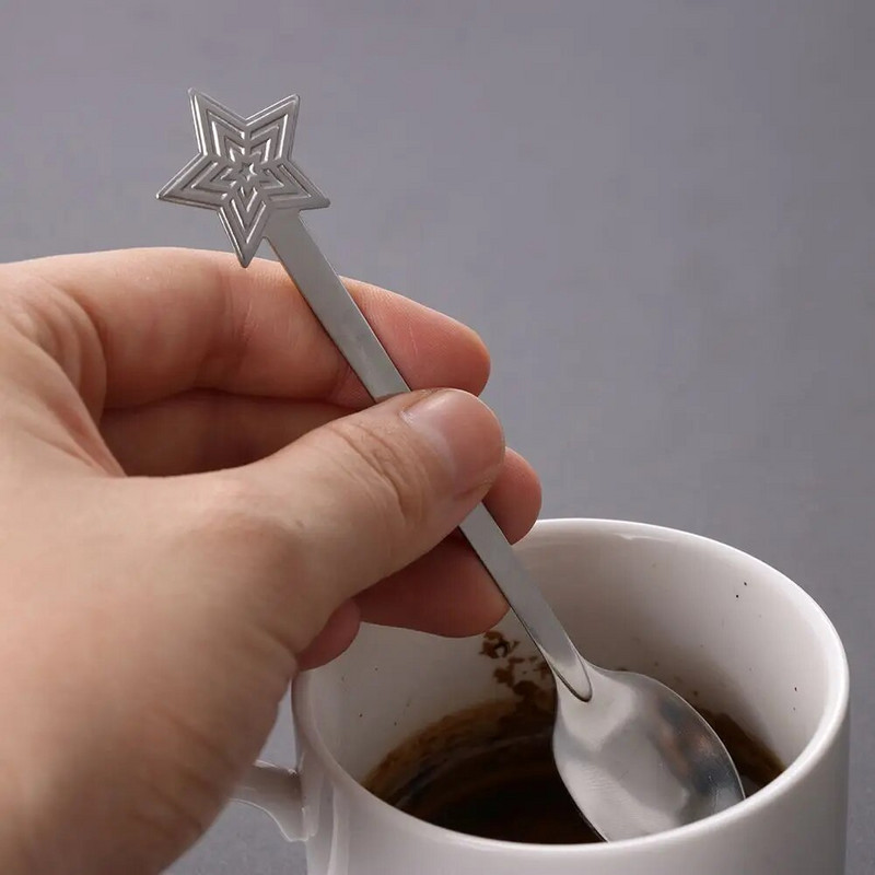 4 τμχ/σετ Παγωτό που πίνει χιονάνθρωπος από ανοξείδωτο ατσάλι Κουζίνα και τραπεζαρία Χριστουγεννιάτικα κουτάλια καφέ Παιδικά κουτάλια Επιτραπέζια σκεύη Μπαλάκια τσαγιού