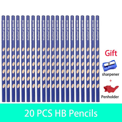10-30tk 2B/HB soone kolmnurk puidust pliiats HB kehaasendi korrigeerimise pliiats Kooli kontoritarbed kirjatarvete joonistuspliiats