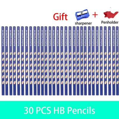 10-30tk 2B/HB soone kolmnurk puidust pliiats HB kehaasendi korrigeerimise pliiats Kooli kontoritarbed kirjatarvete joonistuspliiats