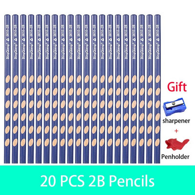 10-30tk 2B/HB soone kolmnurk puidust pliiats HB kehaasendi korrigeerimise pliiats Kooli kontoritarbed kirjatarvete joonistuspliiats