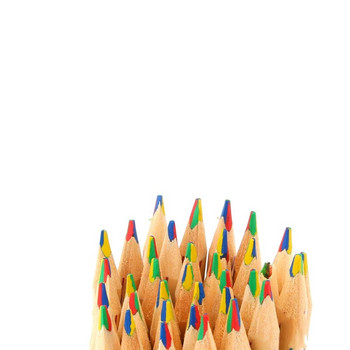 10 бр./лот молив с цвят на дъгата Направи си сам сладък дървен цветен молив Kawaii дърво за детско училище Графити Рисуване Живопис