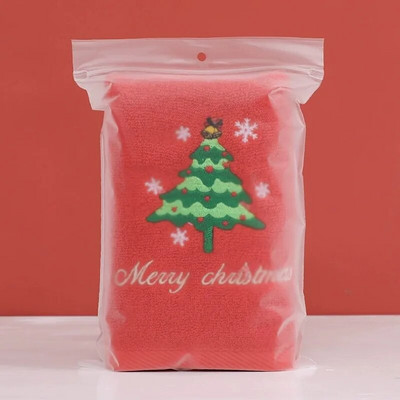 Prosoape mari de mână de Crăciun pentru baie, prosoape de bucătărie din bumbac de Crăciun, prosoape decorative de sărbători cu broderie pentru copii