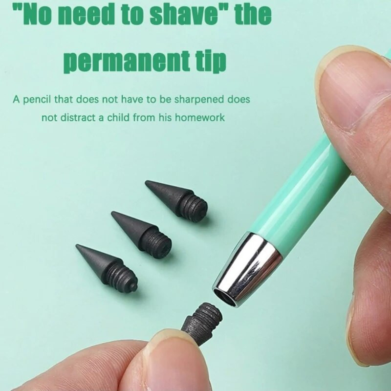 6 vnt. / rinkinys Amžinas pieštukas Neribotas rašymo rašiklis Meno eskizas Rašymas be rašalo rašiklis Magic Pieštukai Kawaii HB Mokyklos reikmenys Kanceliarinės prekės