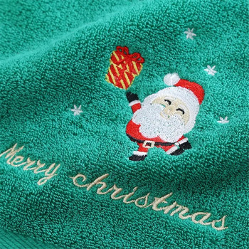 Хавлиени кърпи от чист памук Кърпи за дизайн на коледни шарки Кърпи за ръце Баня Декоративни кърпи за лице Коледен подарък
