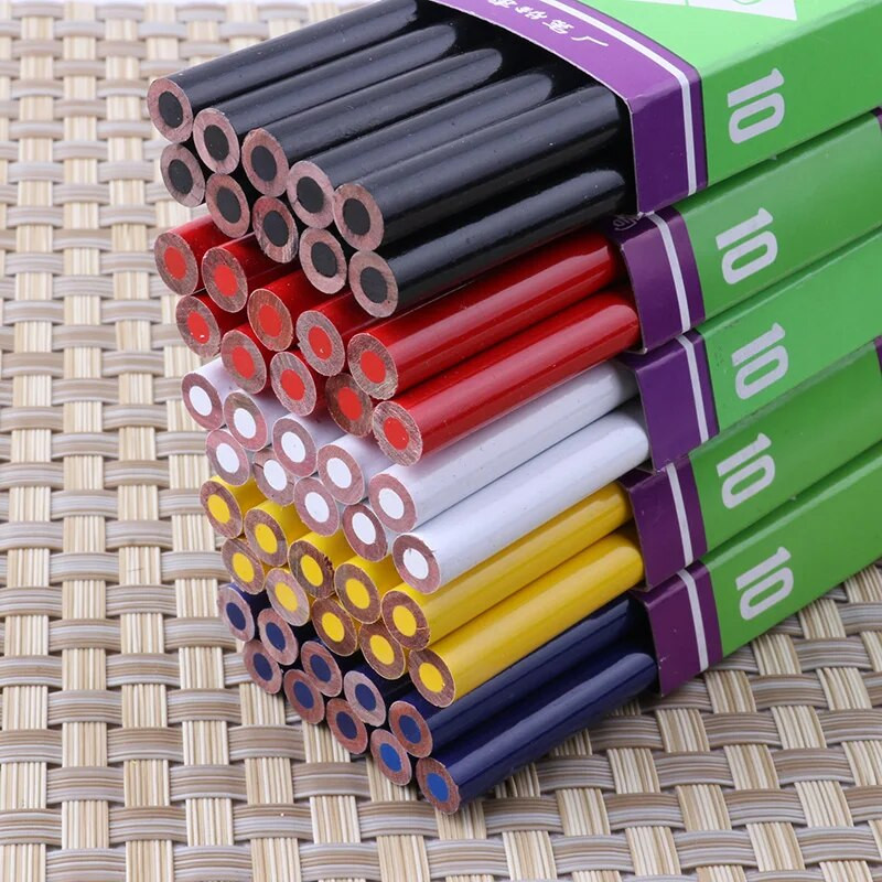 Rūpnieciskās kvalitātes īpašas kvalitātes zīmuļu pildspalva 10 gab/iepakojumā melna / sarkana / dzeltena / balta / violeta āda, plastmasa, porcelāns, metāls utt.