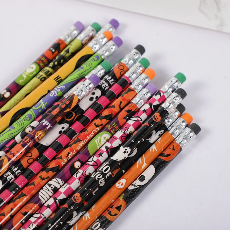 24 gab. Ziemassvētku Helovīna Lieldienu ballītes dāvanas HB zīmuļi bērniem dzimšanas dienas svinībās, skolas kancelejas preces, balvas Pinata pildvielas