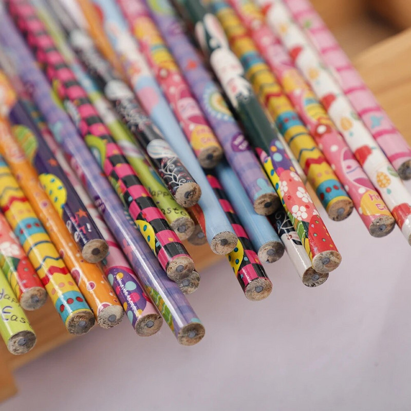 24 tk Easter Rabbit Egg HB kirjutuspliiatsid lastele Sünnipäevapeo soodustused Tagasi kooli kingitus Jõulud lihavõttepidu Pinata kott