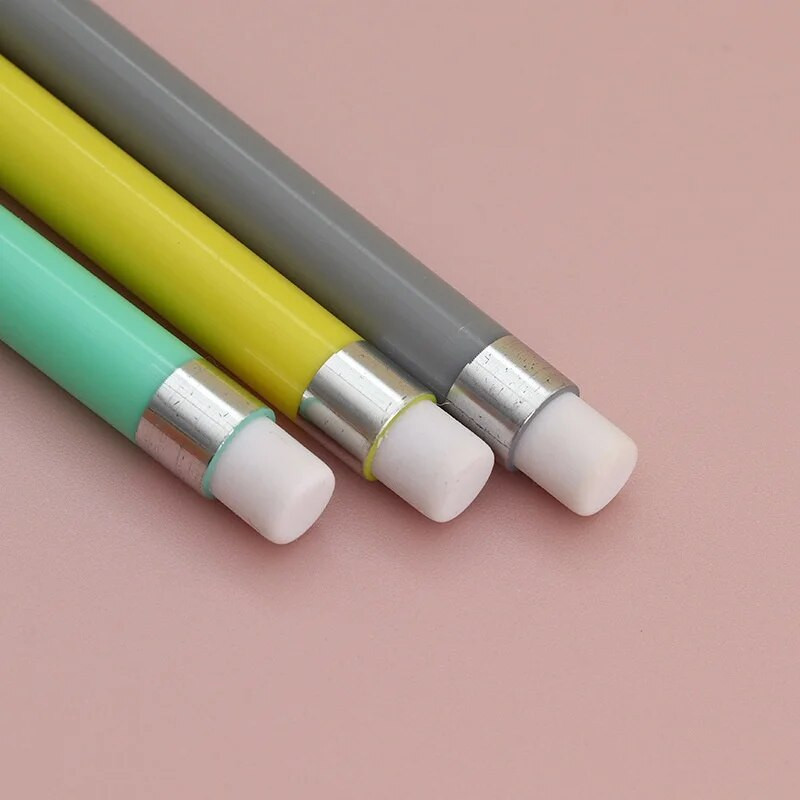 6 gab./komplektā mūžīgs zīmulis neierobežots rakstīšanas daudzums metālisks bez tintes dzēšams zīmulis Kawaii kancelejas piederumi skolas piederumi