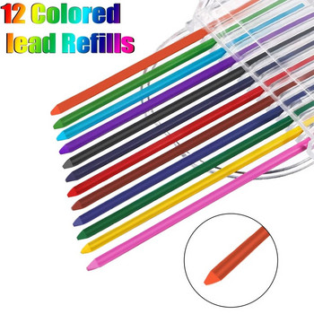 EZONE 10 PCS 2mm Mechanical Pencil Set Drafting Pencil for Art Drawing Writing Sketching Construction With 72Refills Black Color