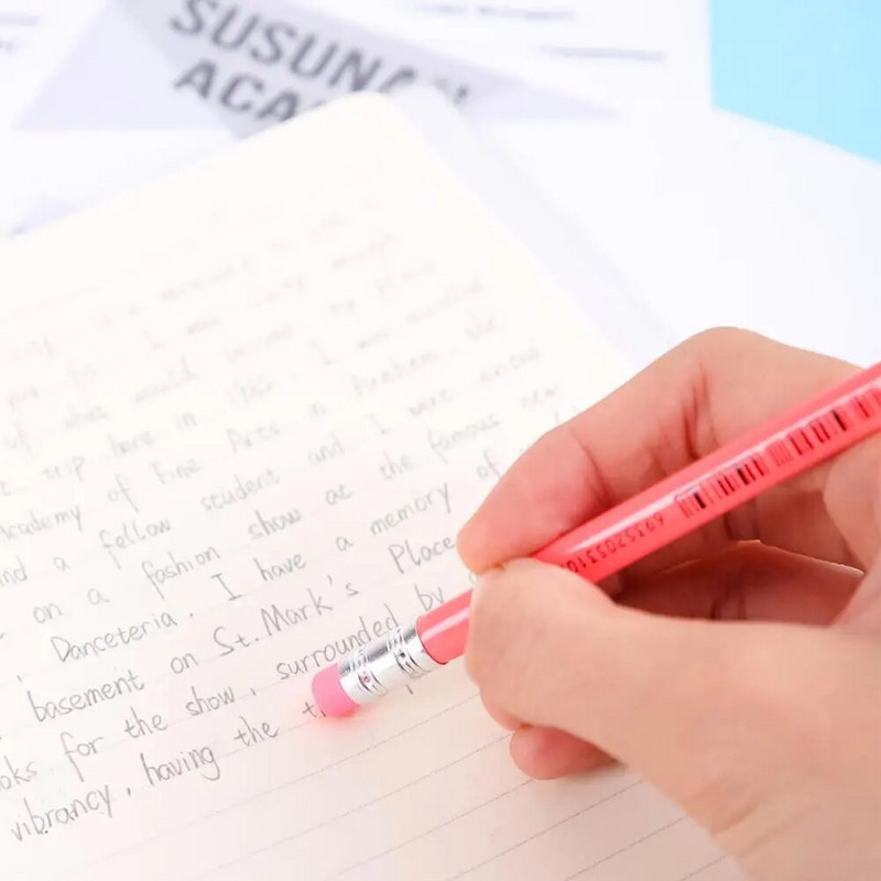 DELI grafīta zīmulis spilgti neona krāsā 12gab/iepakojumā HB/2B modes studentu dāvanu kancelejas preces koka rakstāmie zīmuļi