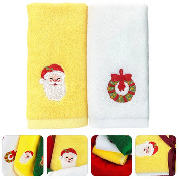 2бр. Коледна кърпа за лице Коледна шарена кърпа Коледна кърпа за измиване на лице