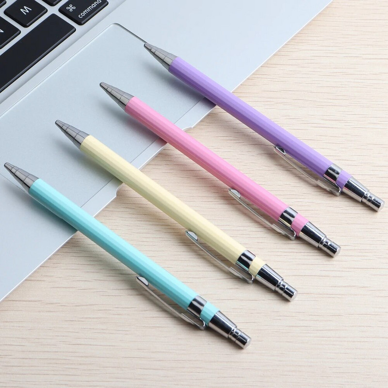 1 gab Mehāniskais zīmulis Kawaii skolas biroja piederumiem Studentu kancelejas preču mākslinieka krāsa Preses automātiskais zīmulis bērniem