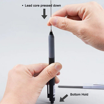 0,5mm/0,7mm Απλό αυτόματο μολύβι Τύπος μαθητή Τύπου Automatic Pen Can Replace Lead Lead Movable Pencil