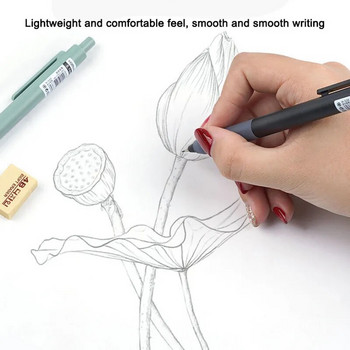0,5mm/0,7mm Απλό αυτόματο μολύβι Τύπος μαθητή Τύπου Automatic Pen Can Replace Lead Lead Movable Pencil