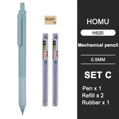 0,5mm/0,7mm Απλό αυτόματο μολύβι Τύπος μαθητή Τύπου Automatic Pen Can Replace Lead Lead Movable Pencil