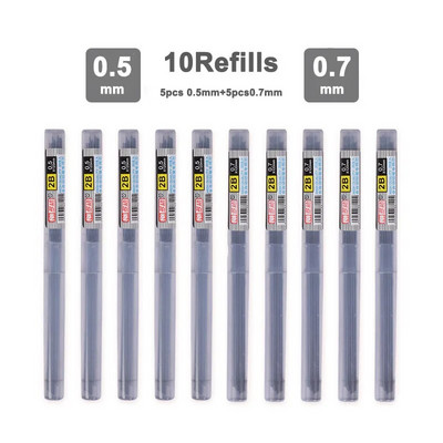 0,5mm/0,7mm Απλό αυτόματο μολύβι Τύπος μαθητή Τύπου Automatic Pen Can Replace Lead Lead Movable Pencil