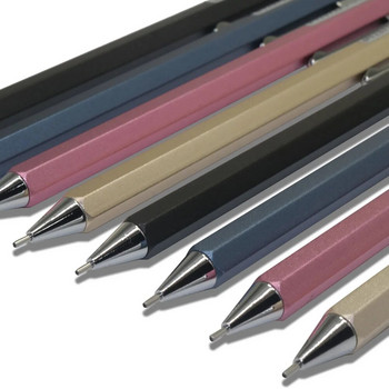 1 бр. Механичен молив Пълен метален механичен молив Плътен цвят Проста шестоъгълна форма Добро сцепление Ученици