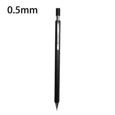 1 gab. Mehāniskais zīmulis Pilnmetāla mehānisks zīmulis vienkrāsains Vienkārša sešstūra forma Laba satvēriena skolēni