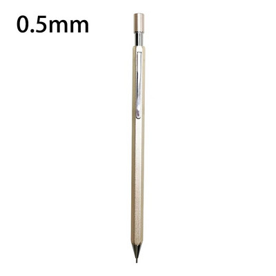 1 gab. Mehāniskais zīmulis Pilnmetāla mehānisks zīmulis vienkrāsains Vienkārša sešstūra forma Laba satvēriena skolēni